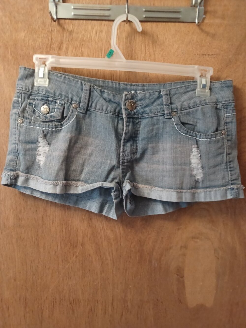 V.I.P Women's Jean Shorts Light Blue